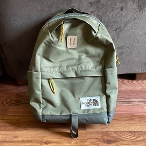 Olive Green North face Daypack Backpack